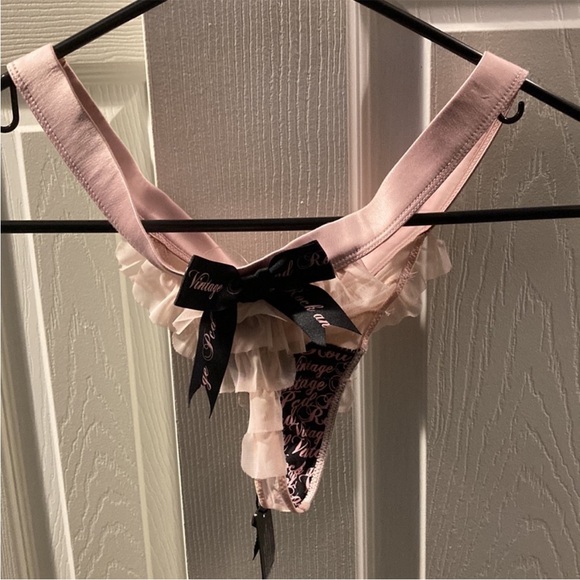 Bebe pussycat dolls lace up tank & thong collectible item Y2K - Picture 3 of 11